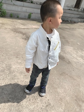 「Belle Maison（ベルメゾン）のアイテム」を使った、bo♡さん（キッズ・100cm）の春コーディネート