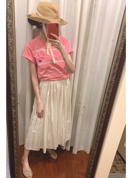 「MERCURYDUO（マーキュリーデュオ）のアイテム（パンツ）」を使った、bo♡@珍珠さん（レディース・170cm）の夏コーディネート