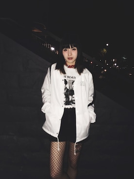 「VANS（バンズ）のアイテム（ナイロンジャケット）」を使った、Pachan33さん（レディース・173cm）の夏コーディネート