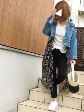 ♥︎ 𝕃𝕆𝕍𝔼 ♥︎さん（レディース・163cm）の春コーディネート