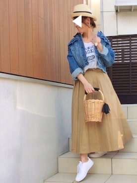 ♥︎ 𝕃𝕆𝕍𝔼 ♥︎さん（レディース・163cm）の春コーディネート
