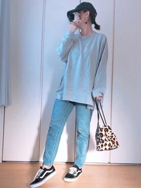 「archives（アルシーヴ）のアイテム（キャップ）」を使った、♥︎ 𝕃𝕆𝕍𝔼 ♥︎さん（レディース・163cm）の秋コーディネート