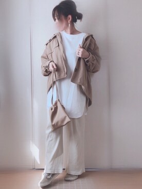 「GOLDY（ゴールディ）のアイテム（リング）」を使った、♥︎ 𝕃𝕆𝕍𝔼 ♥︎さん（レディース・163cm）の冬コーディネート