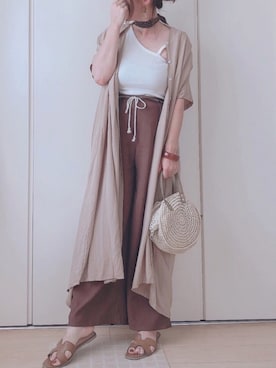 「CLEA（クレア）のアイテム（財布/小物）」を使った、♥︎ 𝕃𝕆𝕍𝔼 ♥︎さん（レディース・163cm）の夏コーディネート