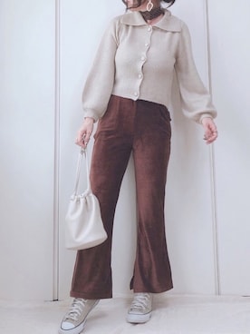 「CLEA（クレア）のアイテム（財布/小物）」を使った、♥︎ 𝕃𝕆𝕍𝔼 ♥︎さん（レディース・163cm）の秋コーディネート