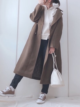 「Leja（レジャ）のアイテム（トップス）」を使った、♥︎ 𝕃𝕆𝕍𝔼 ♥︎さん（レディース・163cm）の秋コーディネート