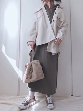 ♥︎ 𝕃𝕆𝕍𝔼 ♥︎さん（レディース・163cm）の秋コーディネート