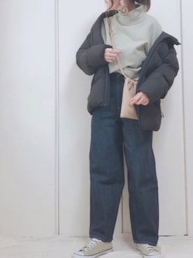 「Bou Jeloud（ブージュルード）のアイテム（アクセサリー）」を使った、♥︎ 𝕃𝕆𝕍𝔼 ♥︎さん（レディース・163cm）の冬コーディネート
