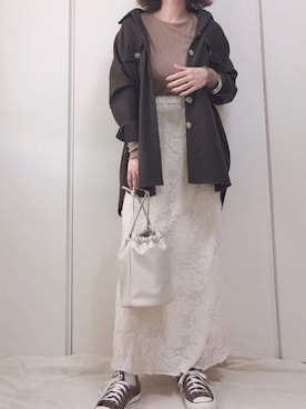 「INTER FACTORY（インターファクトリー）のアイテム（その他アウター）」を使った、♥︎ 𝕃𝕆𝕍𝔼 ♥︎さん（レディース・163cm）の冬コーディネート