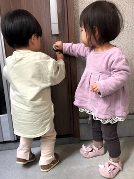 ♥︎ 𝕃𝕆𝕍𝔼 ♥︎さん（キッズ・80cm）の春コーディネート