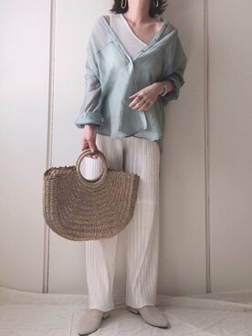 ♥︎ 𝕃𝕆𝕍𝔼 ♥︎さん（レディース・163cm）の春コーディネート