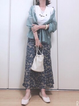 「AmbreNeige」｜「アイテム（その他シューズ）」を使った、♥︎ 𝕃𝕆𝕍𝔼 ♥︎さん（レディース・163cm）の春コーディネート