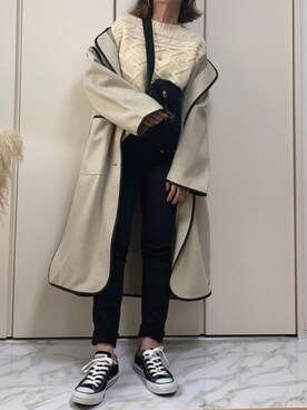 ♥︎ 𝕃𝕆𝕍𝔼 ♥︎さん（レディース・163cm）の冬コーディネート