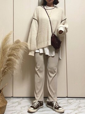 ♥︎ 𝕃𝕆𝕍𝔼 ♥︎さん（レディース・163cm）の冬コーディネート