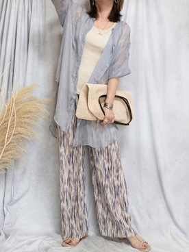 「MAMACASAR（ママカサル）のアイテム」を使った、♥︎ 𝕃𝕆𝕍𝔼 ♥︎さん（レディース・163cm）の春コーディネート