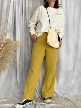 ♥︎ 𝕃𝕆𝕍𝔼 ♥︎さん（レディース・163cm）の春コーディネート