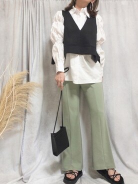 ♥︎ 𝕃𝕆𝕍𝔼 ♥︎さん（レディース・163cm）の春コーディネート