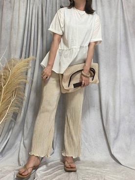 ♥︎ 𝕃𝕆𝕍𝔼 ♥︎さん（レディース・163cm）の春コーディネート