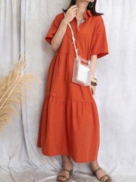 「rectangle（レクタングル）のアイテム」を使った、♥︎ 𝕃𝕆𝕍𝔼 ♥︎さん（レディース・163cm）の夏コーディネート