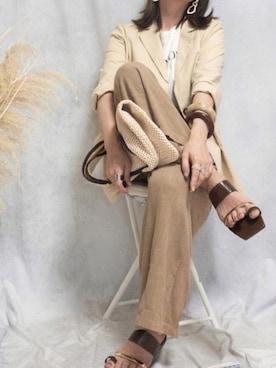 ♥︎ 𝕃𝕆𝕍𝔼 ♥︎さん（レディース・163cm）の夏コーディネート