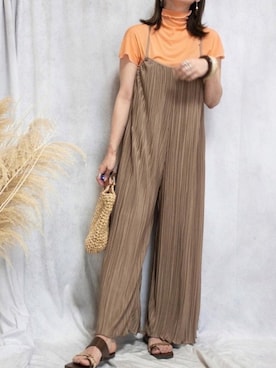 「reca（レカ）のアイテム（かごバッグ）」を使った、♥︎ 𝕃𝕆𝕍𝔼 ♥︎さん（レディース・163cm）の夏コーディネート