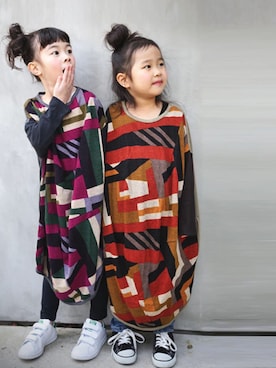 「アイテム（ワンピース/ドレス）」を使った、antiquatoy  officialさん（キッズ・110cm）の冬コーディネート