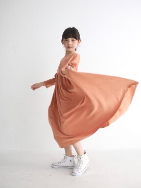 「アイテム（ワンピース/ドレス）」を使った、antiquatoy  officialさん（キッズ・130cm）の春コーディネート