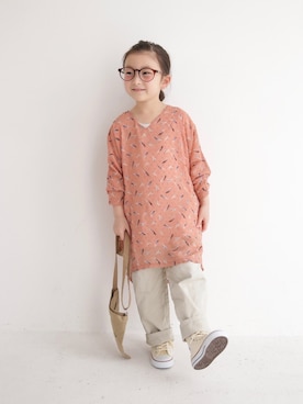 「アイテム（ワンピース/ドレス）」を使った、antiquatoy  officialさん（キッズ・110cm）の春コーディネート