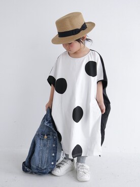 「おんなのこ」｜antiquatoy  officialさん（キッズ・100cm）の春コーディネート