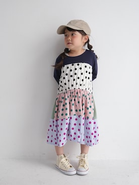 「アイテム（ワンピース/ドレス）」を使った、antiquatoy  officialさん（キッズ・100cm）の春コーディネート