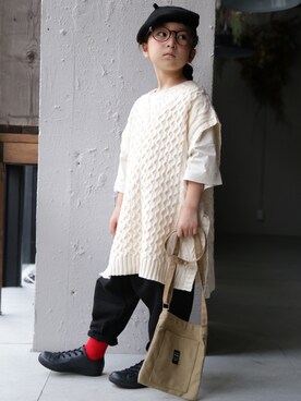 「アイテム（ベスト）」を使った、antiquatoy  officialさん（キッズ・110cm）の夏コーディネート