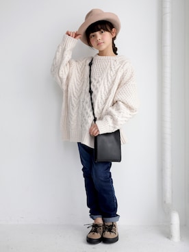 「antiqua」｜antiquatoy  officialさん（キッズ・135cm）の秋コーディネート