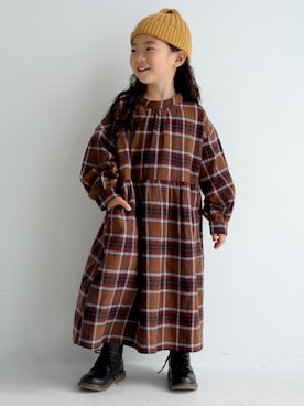「アイテム（ワンピース）」を使った、antiquatoy  officialさん（キッズ・100cm）の秋コーディネート