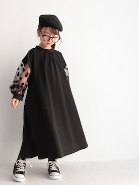 「アイテム（ワンピース/ドレス）」を使った、antiquatoy  officialさん（キッズ・110cm）の冬コーディネート