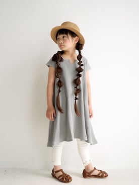 「アイテム（ワンピース/ドレス）」を使った、antiquatoy  officialさん（キッズ・120cm）の春コーディネート