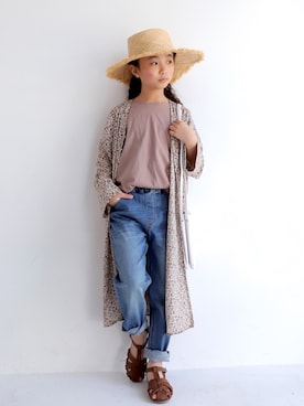 「アイテム（トップス）」を使った、antiquatoy  officialさん（キッズ・130cm）の春コーディネート