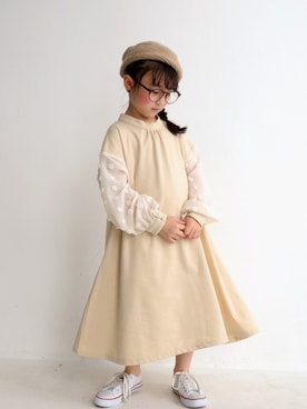 「アイテム（ワンピース/ドレス）」を使った、antiquatoy  officialさん（キッズ・120cm）の春コーディネート