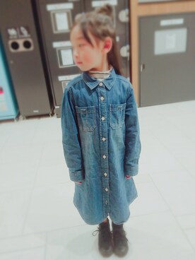 「アイテム（シャツワンピース）」を使った、ふぉんさん（レディース・164cm・20代）の春コーディネート