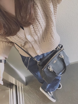 「花見」｜「アイテム（腕時計）」を使った、ogaさん（レディース・158cm）の春コーディネート