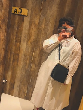 「GUワンピース」｜🍑さん（レディース・159cm）の秋コーディネート