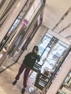 「iT（イット）のアイテム（パンツ）」を使った、穿着高跟鞋流浪D猫さん（レディース・157cm）の秋コーディネート