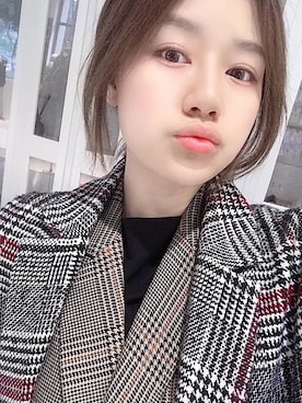 「URBAN RESEARCH（アーバンリサーチ）のアイテム（ピーコート）」を使った、穿着高跟鞋流浪D猫さん（レディース・157cm）の春コーディネート