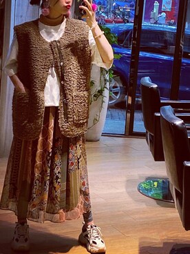 「iT（イット）のアイテム」を使った、穿着高跟鞋流浪D猫さん（レディース・157cm）の冬コーディネート