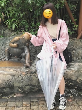 「nice claup」｜「アイテム（その他アウター）」を使った、なぴさん（レディース・160cm）の冬コーディネート