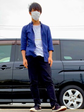 「PONY（ポニー）のアイテム」を使った、ケイトさん（メンズ・175cm）の春コーディネート