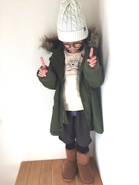 「年長さん」｜yuasaさん（キッズ・110cm）の冬コーディネート