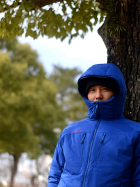 「Mammut（マムート）のアイテム（マウンテンパーカー）」を使った、シニカケさん（メンズ・172cm）の冬コーディネート