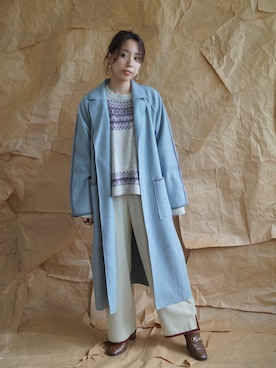 「179/WG（イチナナキュウダブルジー）のアイテム（その他アウター）」を使った、Itsumi Nishiさん（レディース・154cm）の秋コーディネート