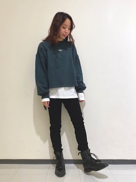 Itsumi Nishiさん（レディース・154cm）の冬コーディネート