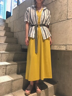 「M/M ATTACHMENT（エムエムアタッチメント）のアイテム（ワンピース/ドレス）」を使った、ayanoさん（レディース・171cm）の春コーディネート